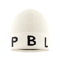 Womens knitted beanie white Bini