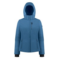 Womens stretch ski jacket twilight blue Emma