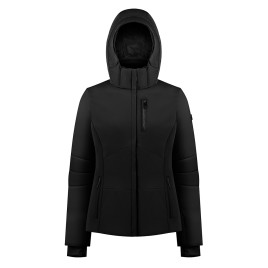 Womens stretch ski jacket black Emma
