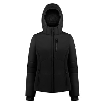 Womens stretch ski jacket black Emma