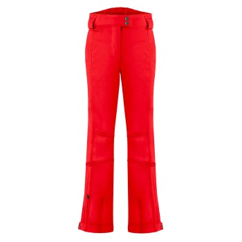 Womens stretch ski pants scarlet red Eva