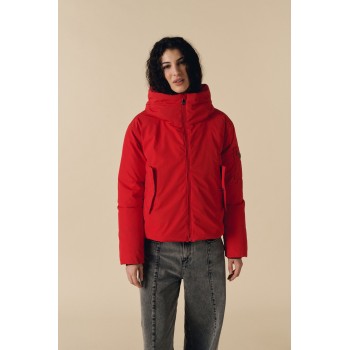 Womens ski jacket scarlet red Julie