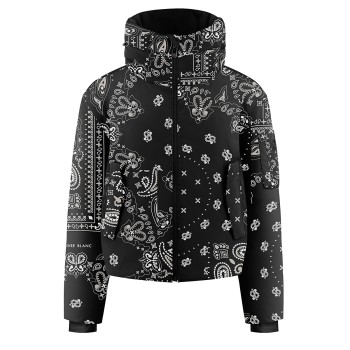 Womens ski jacket paisley black Julie