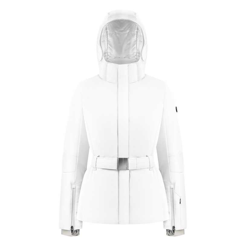 Womens ski jacket white Joana