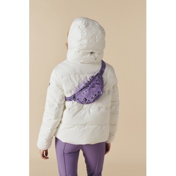 Womens synthetic down ski jacket natural white Chloe
