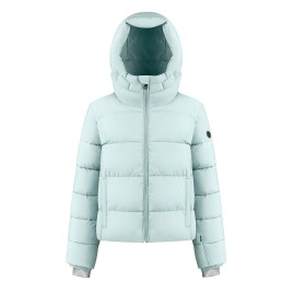 Womens synthetic down ski jacket aloe blue Chloe