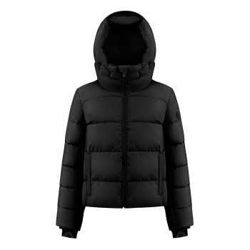 Womens synthetic down ski jacket black Chloe
