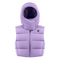 Womens down vest lavender purple Cindy