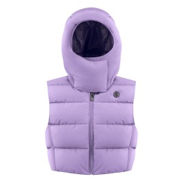 Womens down vest lavender purple Cindy