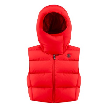 Womens down vest scarlet red Cindy