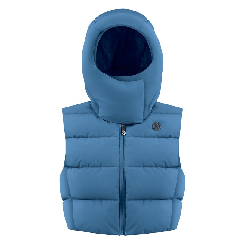 Womens down vest twilight blue Cindy