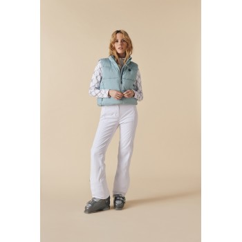 Womens synthetic down vest aloe blue Charlie