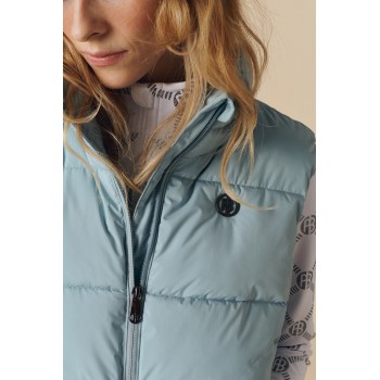 Womens synthetic down vest aloe blue Charlie