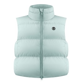 Womens synthetic down vest aloe blue Charlie
