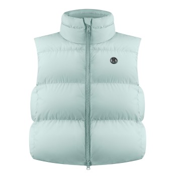 Womens synthetic down vest aloe blue Charlie