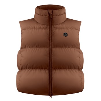 Womens synthetic down vest choco brown Charlie