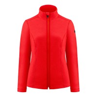 Womens micro fleece scarlet red Ruby
