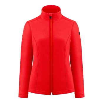 Womens micro fleece scarlet red Ruby