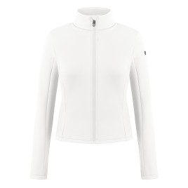 Womens stretch fleece jacket white Helen