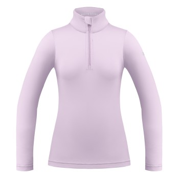 Womens base layer with zip dream purple print Mia