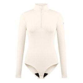 Womens base layer bodysuit natural white Mady