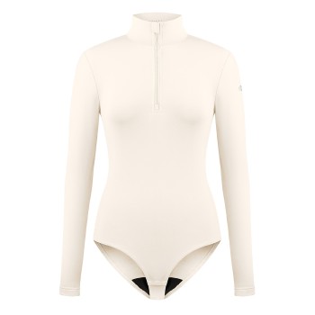 Womens base layer bodysuit natural white Mady