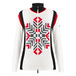 Womens knit jacket white Alice