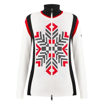 Womens knit jacket white Alice