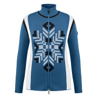 Womens knit jacket twilight blue Alice