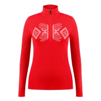 Womens knit jacket scarlet red Adele