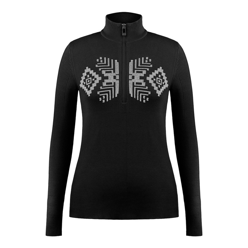 Womens knit jacket black Adele