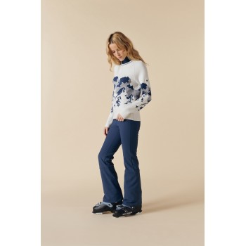 Womens knit pullover white Ambre