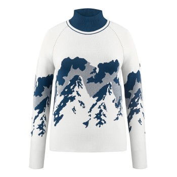 Womens knit pullover white Ambre