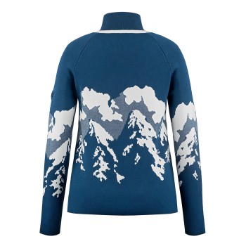 Womens knit pullover twilight blue Ambre