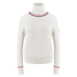 Womens knit pullover white Alba