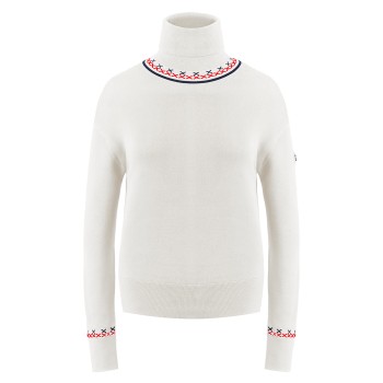 Womens knit pullover white Alba