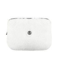 Ski belt bag fake fur bubbly white Pouci