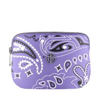 Ski belt bag paisley purple Pouci
