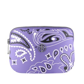 Ski belt bag paisley purple Pouci