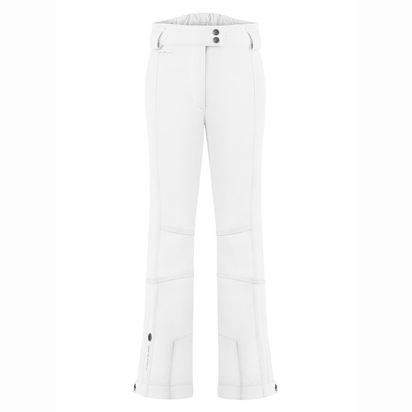 Womens stretch ski pants white