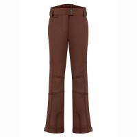 Womens stretch ski pants choco brown