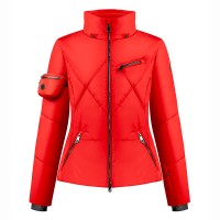 Womens ski jacket scarlet red