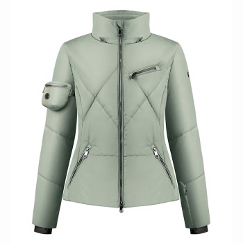 Womens ski jacket lichen green