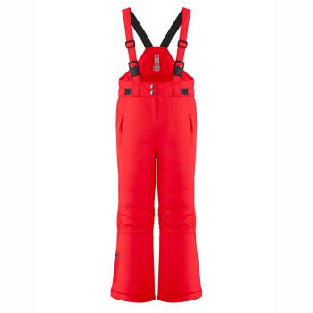 Girls ski pants scarlet red