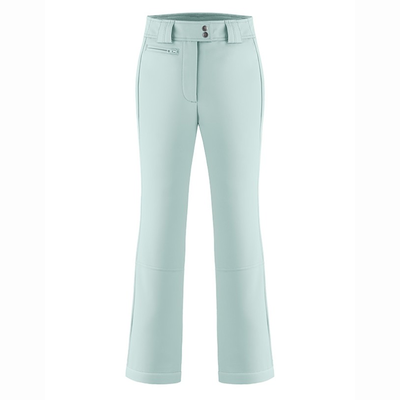 Womens softshell pants aloe blue