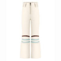 Girls softshell pants print natural white