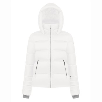 Womens synthetic down ski jacket white