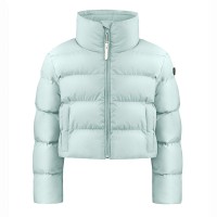 Girls synthetic down ski jacket aloe blue