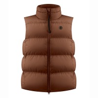 Womens synthetic down vest choco brown