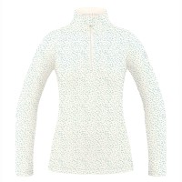 Womens base layer with zip jaguar off blue